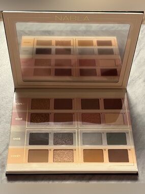 Nabla Read My Mind Eyeshadow Palette - Pigmented Monochromatic Quads - NIB
